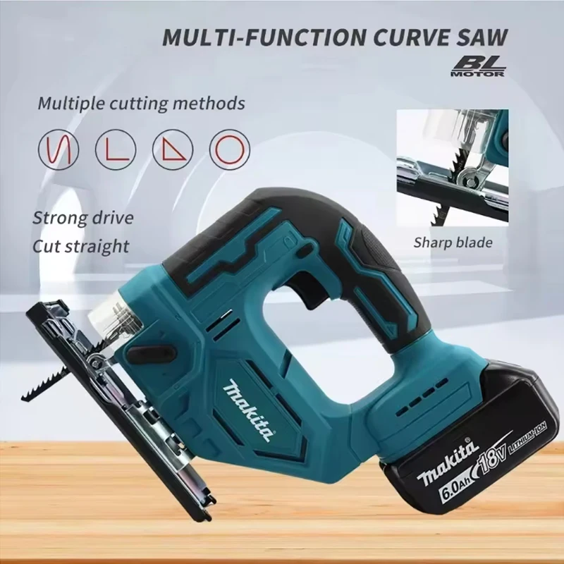 DJV182Z 340W Brushless Cordless Jigsaw Electric Jig Saw with Barrel Handle Porta