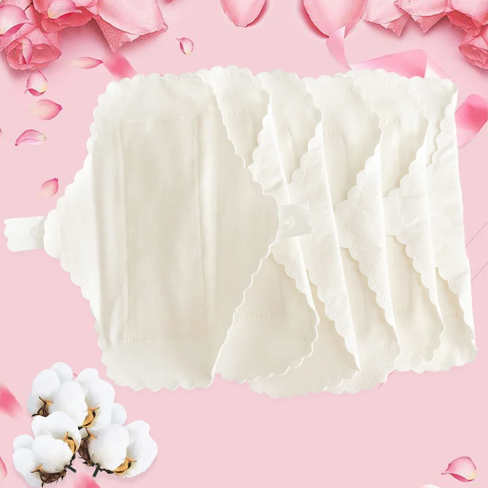 3Pcs Thin Reusable Cotton Sanitary Pads Washable Waterproof Panty Period Panties Leakproof Pad Liner Feminine Hygiene Supplies menstrual pads