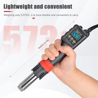 JCD New All-in-one Hot Air Gun 750W Micro Soldering Station LED Digital Hair dryer for BGA Welding Repair Tools 8208 Heat Gun 2