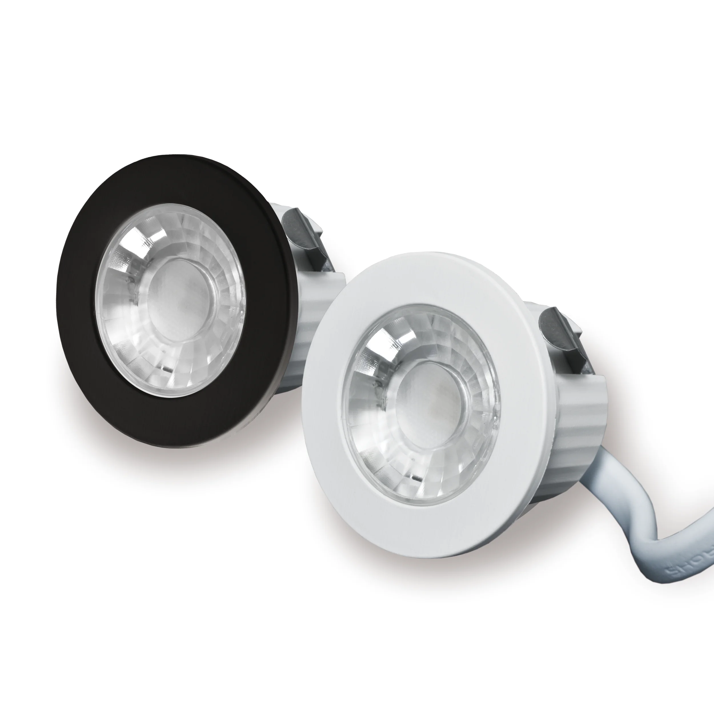 Pack of 5, IP65 MINI Recessed LED Spot lights, 3W, 2700K/4000K, 100-240V, RA&asymp;92, &Oslash;44mm, Hold Cut 35mm, LED Downlight Lamp