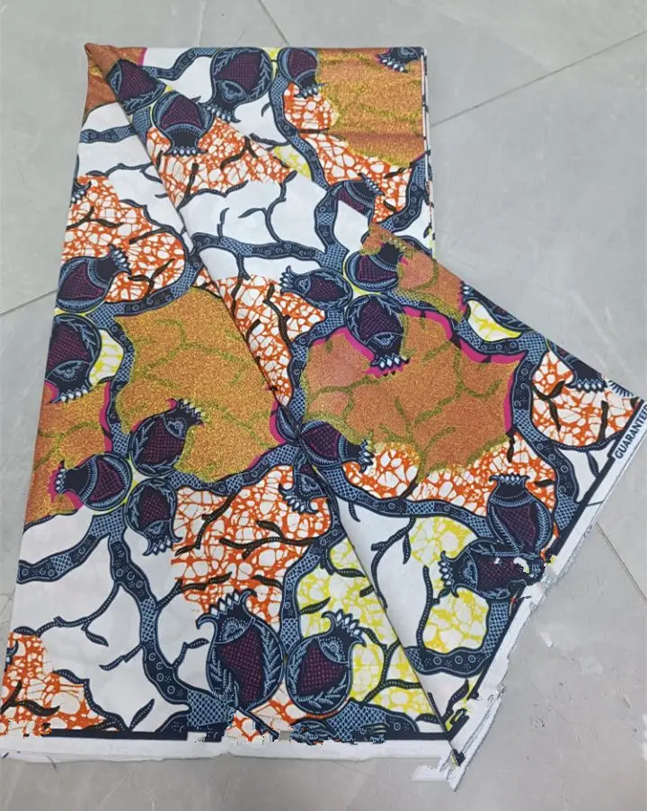 2025 Veritable  Guaranteed Real Wax Print Fabric dutch hollandais Pagne African grand Wax Fabric 6 yards