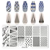Nail Art Templates European architectural pattern angel priest Flower Geometry Stamping Plates DIY Image Printing Stencil Tools 6