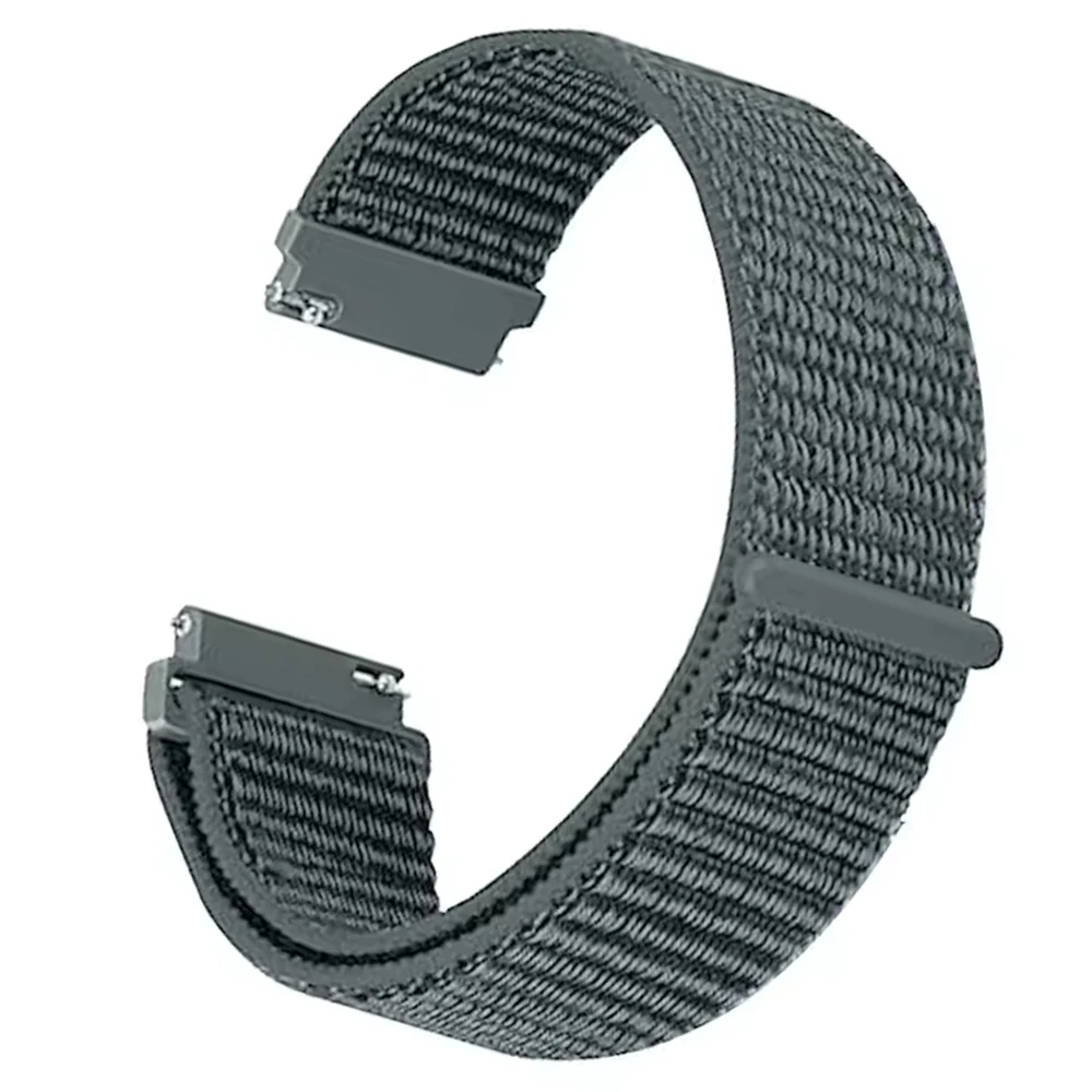 Nylon Hook Loop Strap, 20mm 22mm, Adjustable Sport Band