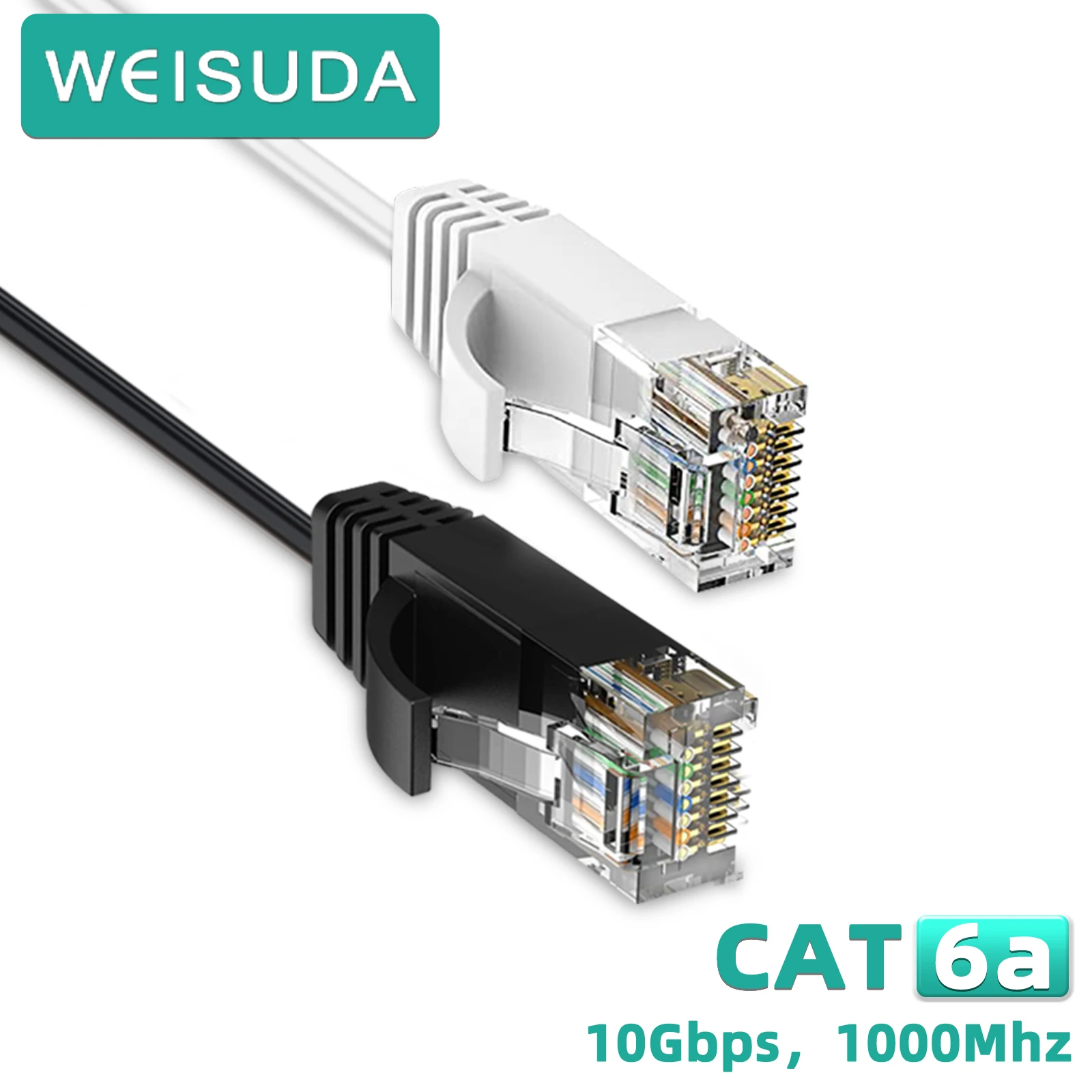 High-Speed Shielded CAT6a Ethernet Cable with 100% Pure Copper for Ultimate Connectivity