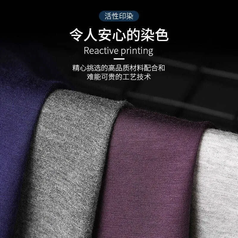 4pcs/Lot Men's Underwear Sexy Boxer High Quality Fabric Underwear Breathable Comfortable Men's Fashion Solid Color Men's Shorts