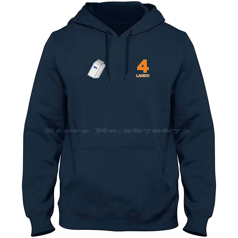 Ando Norris-Milk 100% Cotone Felpa Con Cappuccio Ando Norris 4 Milk Mclaren