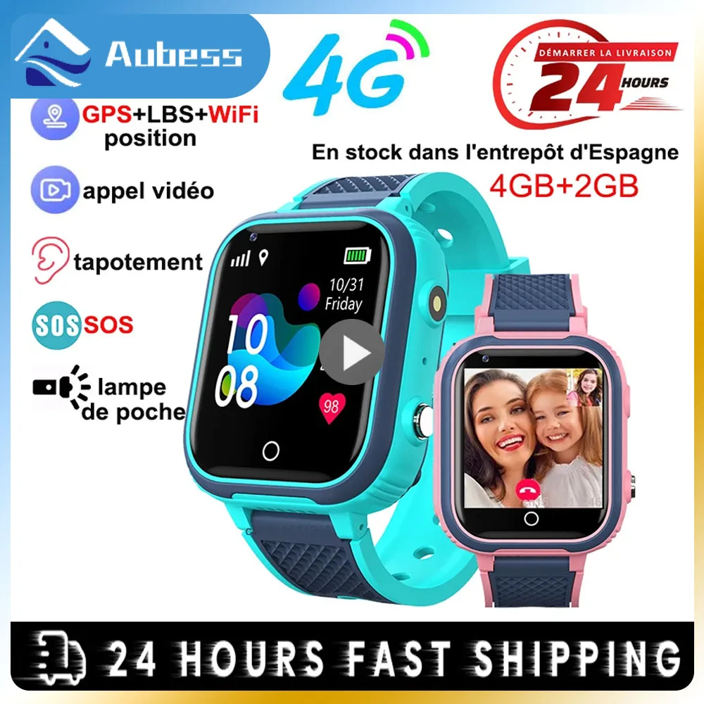 

LT21 4G Smart Watch Kids GPS WIFI Video Call SOS IP67 Waterproof Child Smartwatch Camera Monitor Tracker Location Phone Watch