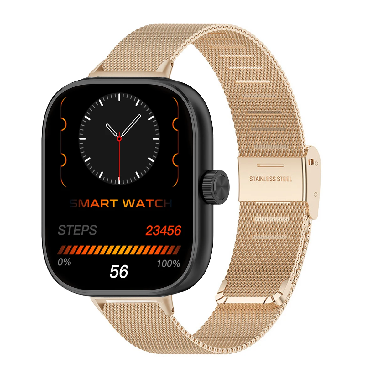 Stainless Steel Metal Bracelet Watchband - Premium Replaceable Business Strap