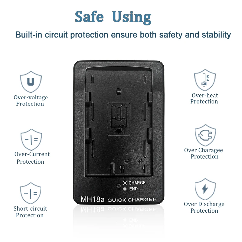 MH-18 MH18A Battery Charger for Nikon EN-EL3E D50 D70 D100 - Main Image