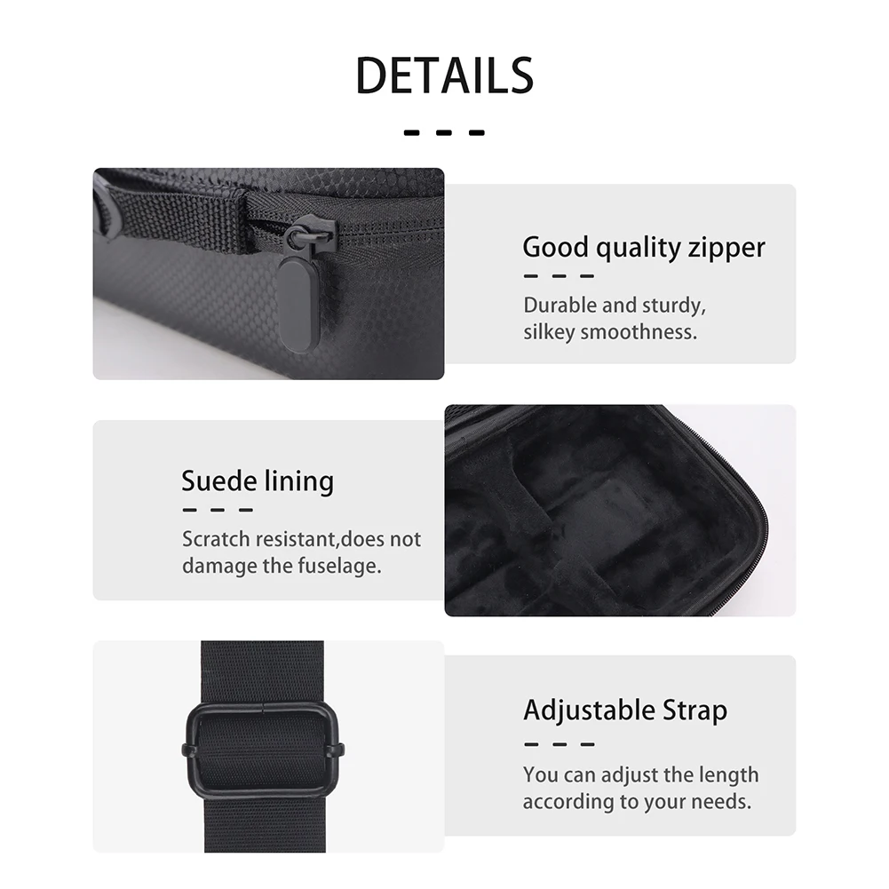 Portable Carrying Case for DJI Neo Drone EVA Travel Storage Bag Waterproof Travel Shoulder Bag For DJI Neo Drones Controller