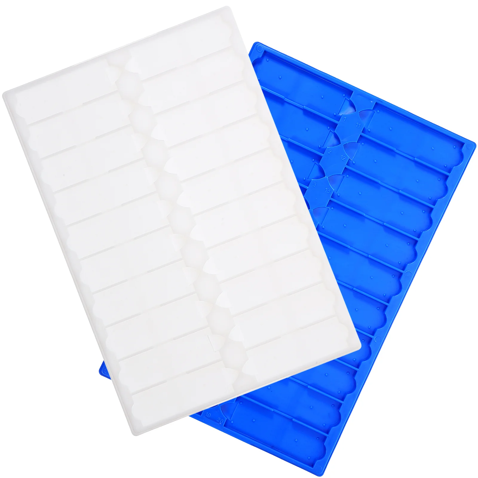 

2 Pcs Slide Drying Plate Pallet Microscope Rack Laboratory Bracket Storage Plastic Stand Slides Holder