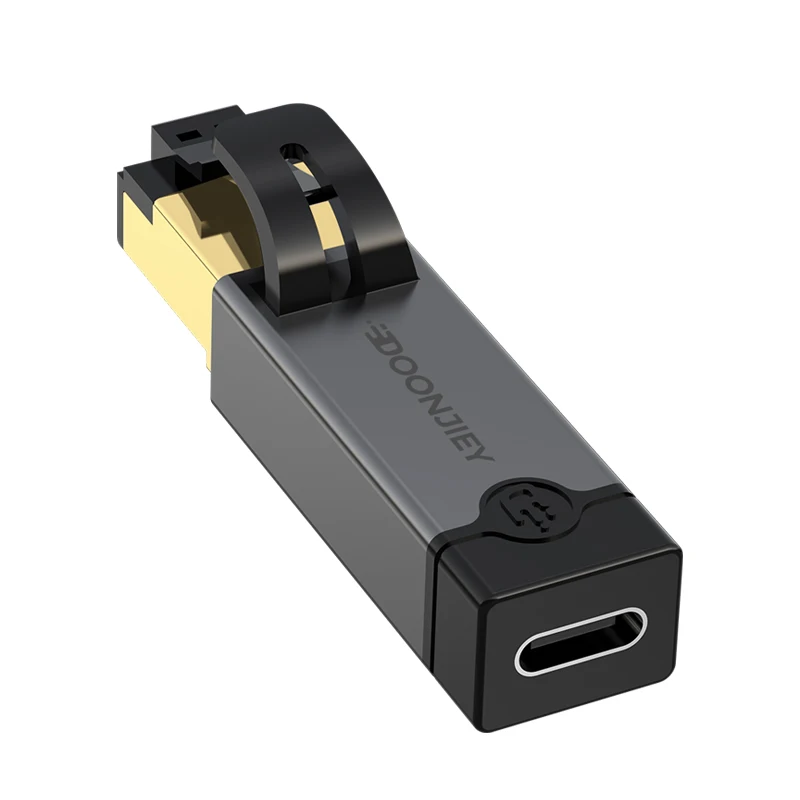 High-Speed USB-C to Ethernet Network Adapter - 1000Mbps RJ45 Connection for Laptops and Smartphones