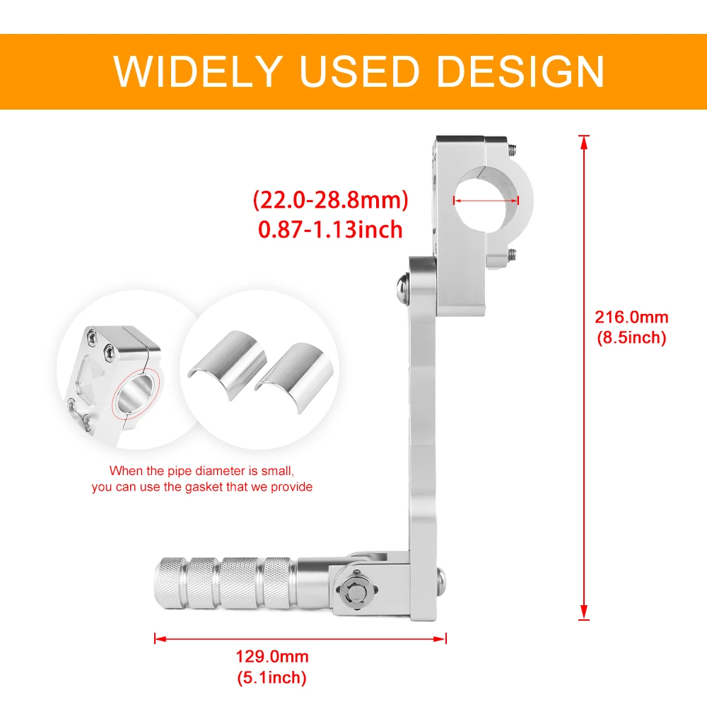 Motorcycle Rider Adjustable Foot Pegs Kit 22mm 7/8" 28.8mm 1/8" Highway For SUZUKI DR650 VANVAN 125 200 KAWASAKI VERSYS 650 1000