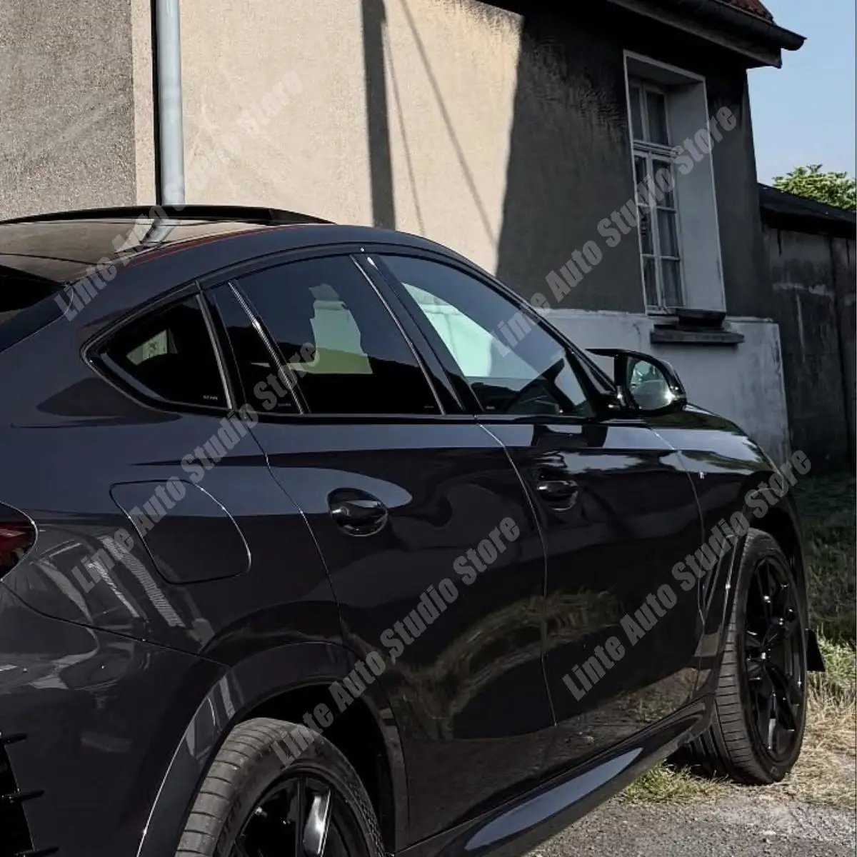 BMW X6 G06 X5 G05 2019-2025 사이드 리어뷰 미러 커버 글로스 블랙 도색 쉘 교체 설치 바디 키트 튜닝