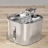 Automatic Cat Water Fountain Stainless Steel Cat Fountain With Filter Visual Water Level Pet Puppy Cats Drinking Water Dispenser 2