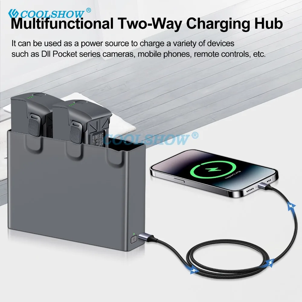 Lot Batteries et Chargeur pour Drone DJI - Jusqu'à 3 Batteries