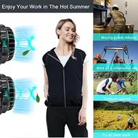 Summer Sport Fan Air Condition Cool Man Woman Travel Ultralight Brand Outdoor Vest Clothes Jacket Sun Windbreaker Fishing Worker 2