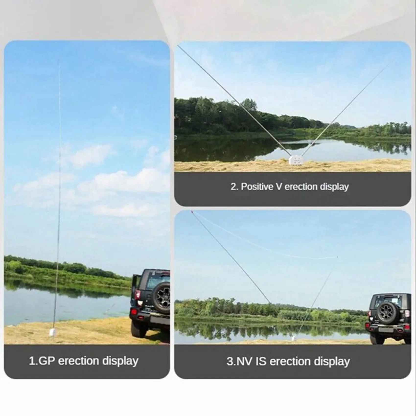 【필수품】4개 5.6M M10 무선기용 휩 안테나 풀로드, 포지티브 휩 안테나, 텔레스코픽 안테나, DIY 단파 안테나