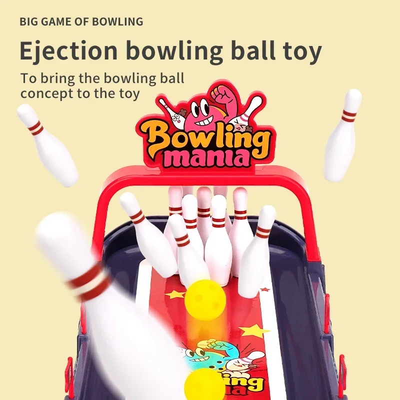 ABS Interactive Bowling Game Toy for Kids and Family