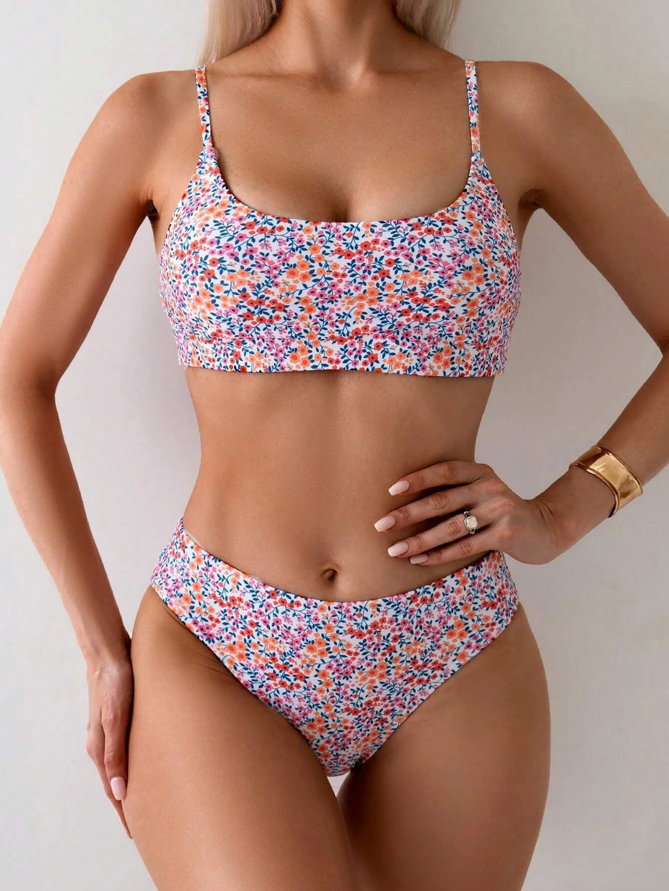 Strappy Bikini High Waist Swimsuit Women Sexy Printed Swimwear Female Bathers Swimming Bathing Swimming Swim Suit Beachwear bikini set women swimwear bikini swimsuit sexy underwear
