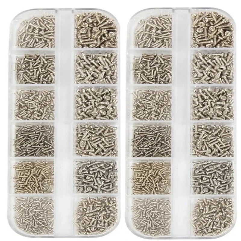Description Picture 4 of itemM1 M1.2 M1.4 M1.7 Micro Glasses Screws Round Head Self-tapping Electronic Small Wood Screws Kit Assortment 1200Pcs