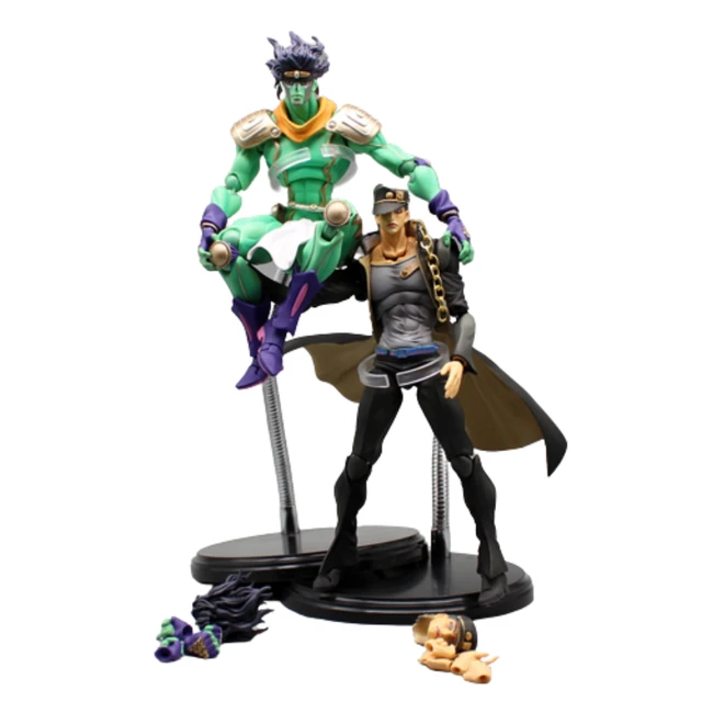 25cm Super Ação Estátua BIG Star Platinum/Jotaro Kujo Anime Figura