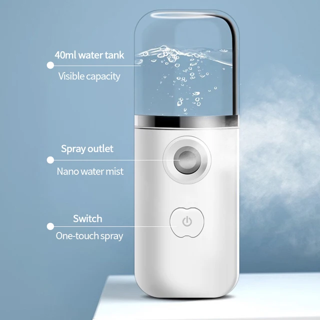 40Ml Mini Nano Köd Permetező Szépségszerző Eszköz Usb Párásító Újratölthető Porlasztó Elektromos Szépség Szerszám Hidratáló Arckezelés - Image 3