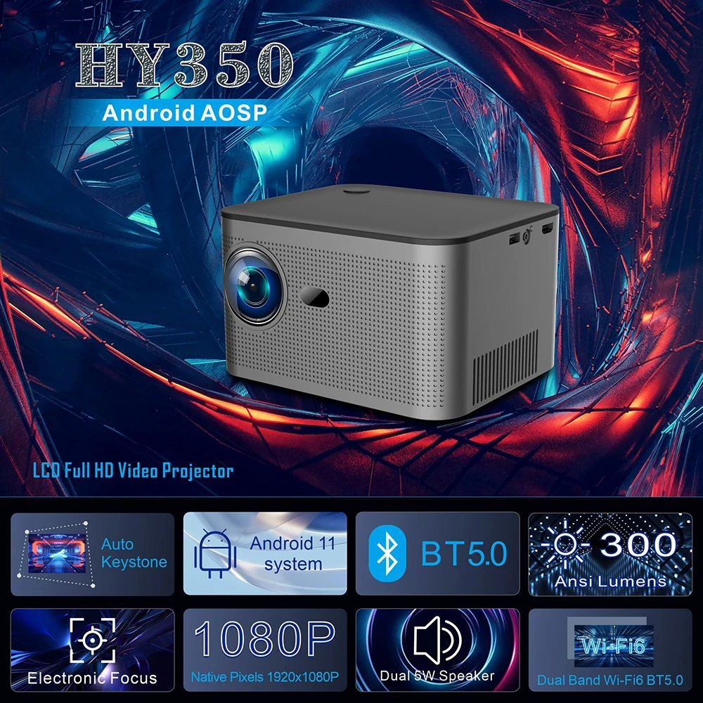 SmartIdea New arrive Native 1920x1080p smart LED projector Android 11.0 Wifi 6 Bluetooth 5.0 Full HD Home theater projectors