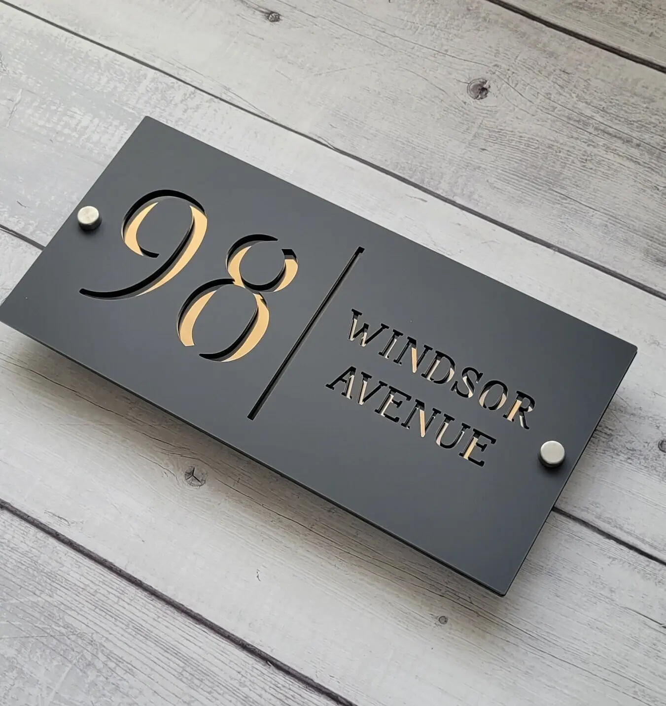 Acrylic Plaque Address Sign Residential House Nameplate Personalized Custom Laser Engraving house number signs door signs house wall plaques number plate