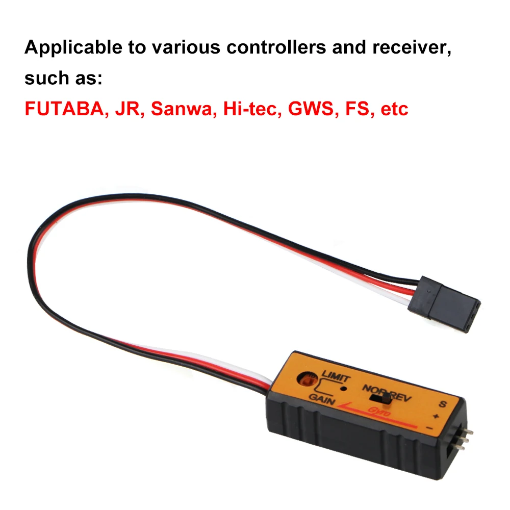 Mini Gyro Module for RC Remote Controller Drift Drive 4.8V-6V 10mA 2- Axes Gyroscope for RC Toys Car/Boat Apply to Receiver