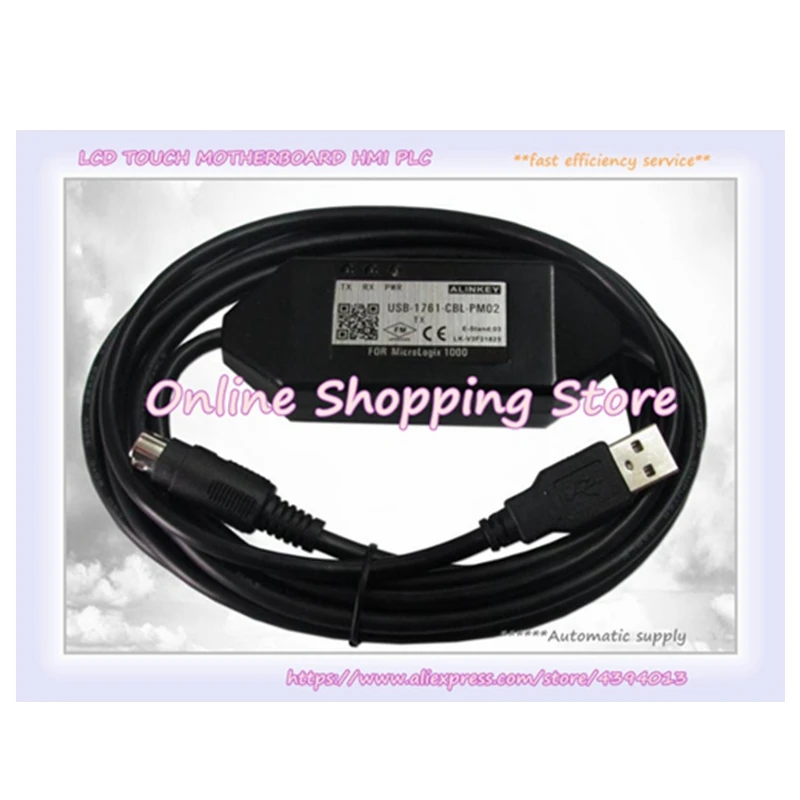 USB-1761-CBL-PM02 USB-1761-1747-CP3 Cable Used For MicroLogix1000 1200 1500 PLC Programming Cable New In Stock images - 6