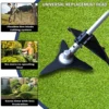 2 Pack 3 Teeth Brush Cutter Blades 10 Inch Manganese Steel Weed Eater Blade Sharp Weed Trimmer Head Lawnmower Accessories for 5