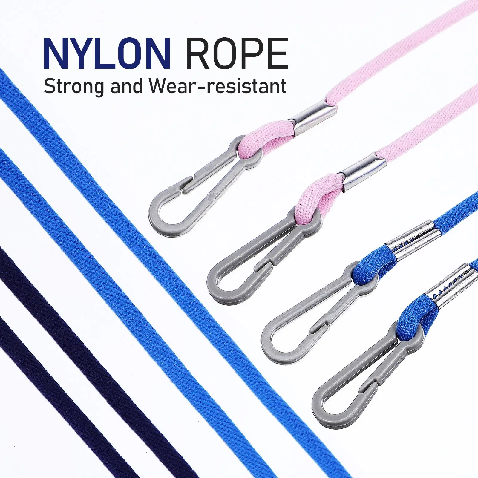 6Pcs Anti Lost Glove Straps Mitten Clips Multiuse Kids neck Lanyard Ski Glove Clips Rope Mitten Lanyard String For Kids Toddlers 4