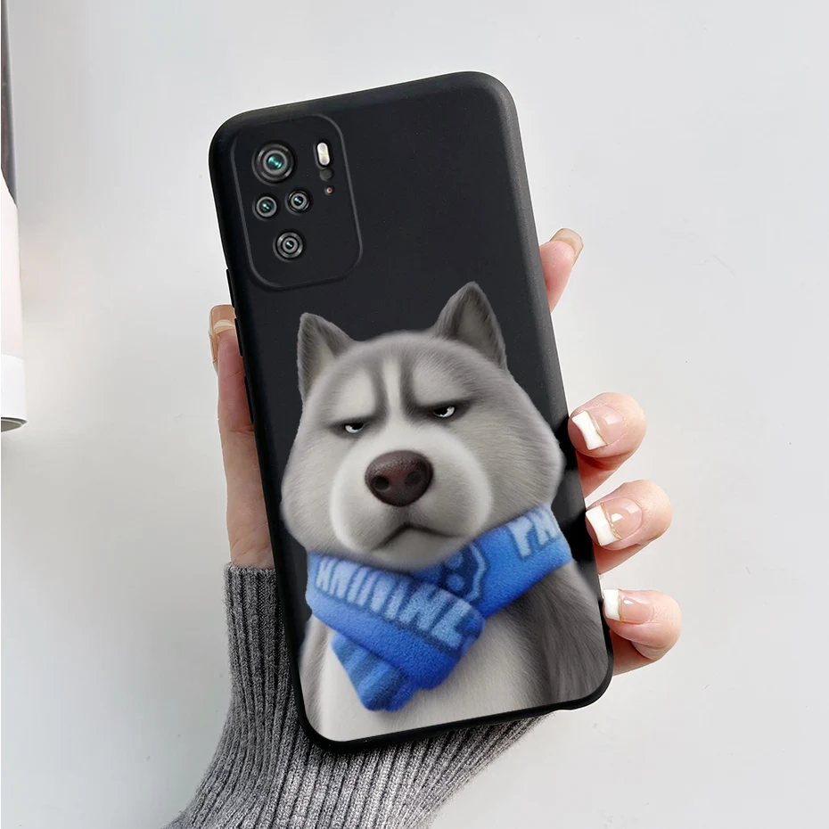 Adorable Panda & Dog Silicone Soft Cover for Xiaomi Redmi Note 10 Series