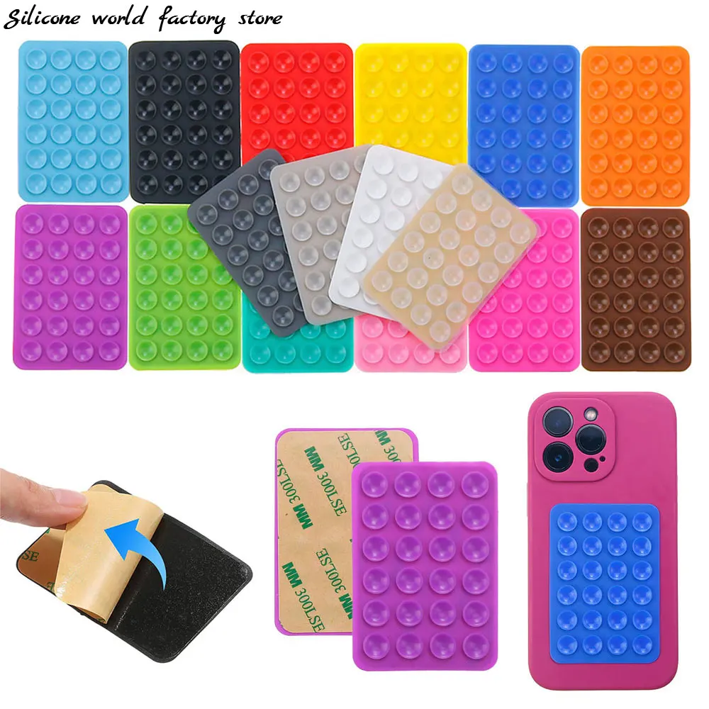 Phone and Tablet Stand Phone Suction Cup Silicone Mobile Phone Fixing Suction Cup Car Mounted Bracket Phone Case Universal Anti Slip Suction Cup Fixed Pad