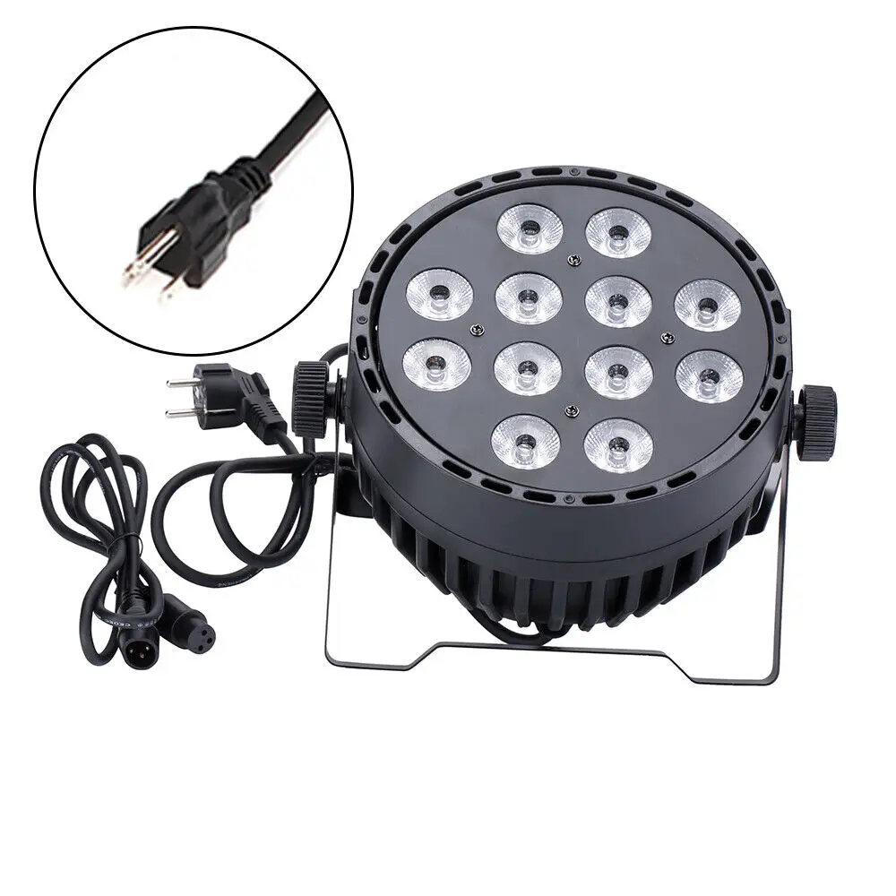 RGBW 120W Stage PAR Light Lamp Wash Floor Effect Color Mixing Lighting DMX512 4-IN-1