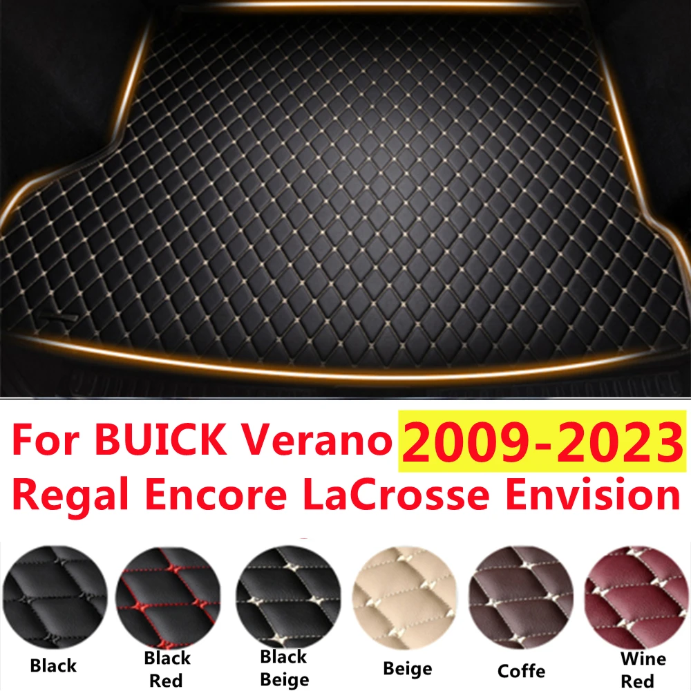 

SJ XPE Leather Car Trunk Mats Custom Fit For BUICK Envision LaCrosse Encore Regal Verano 2006-2022-2023 Cargo Liner Boot Carpets