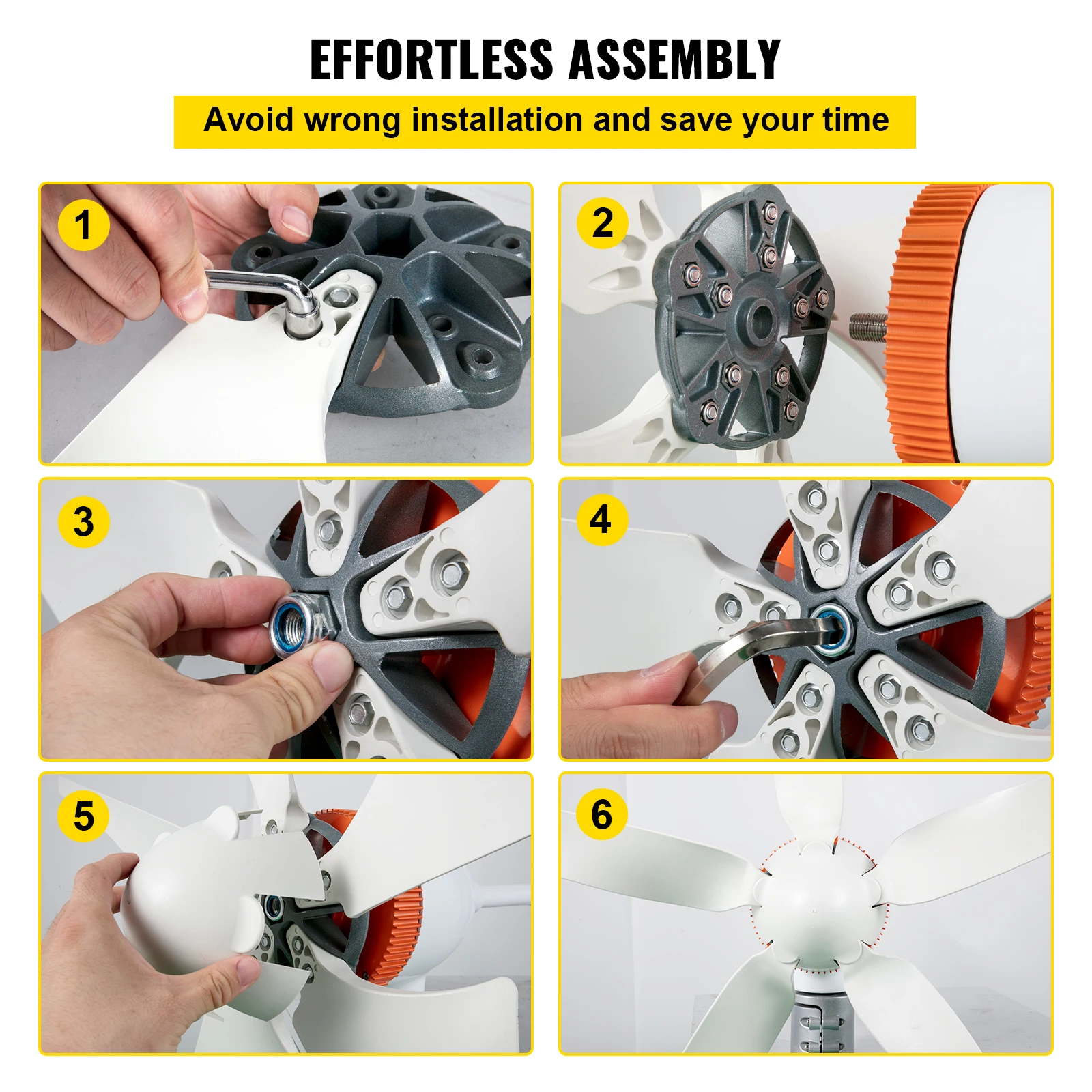 VEVOR Wind Turbine Generator 300W 400W 500W with MPPT/Charge Controller for RV Yacht Farm Home