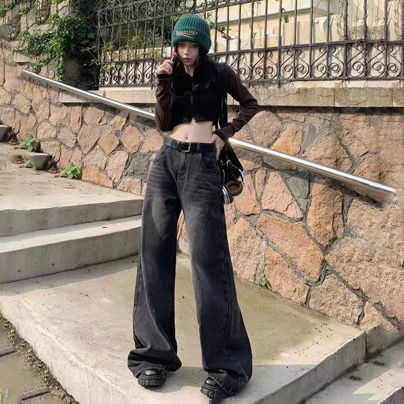 Pantalones vaqueros Vintage para mujer, ropa de calle, pantalones