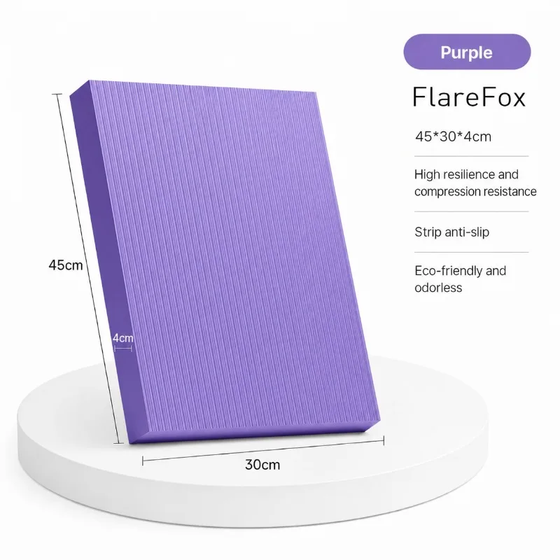 Thick Non-Slip Yoga Mat with Knee Protection - Pilates and Home Exercise Accessory