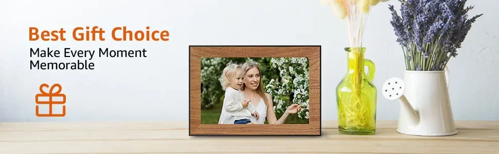 Description Picture 5 of item10.1 inch Digital Photo Frame WiFi IPS Electronic Photo Album 32GB HD Touch Screen Frameo Auto-Rotate Digital Picture Frame Gift