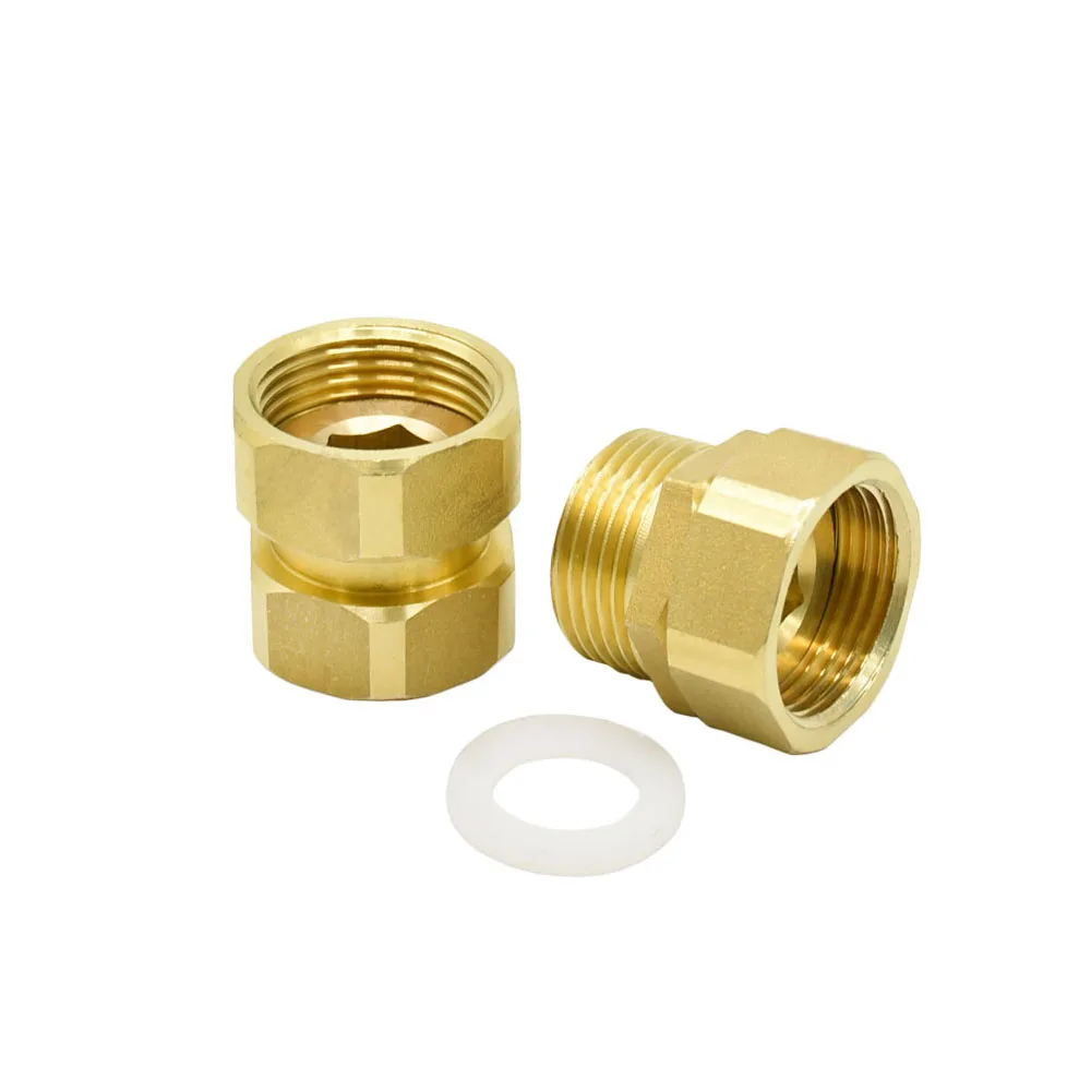 Brass G1/2 G3/4 G1 Male Female Thread Connector Elbow Copper Repair Fittings Copper Metal Threaded Water Pipe Connector