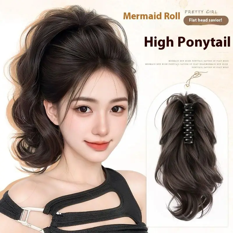 Synthetic Ponytail Claw Clip Fluffy Curly Hair Extensions Ladies Ponytail Hair Clip Party Daily Wear DIY Accessories