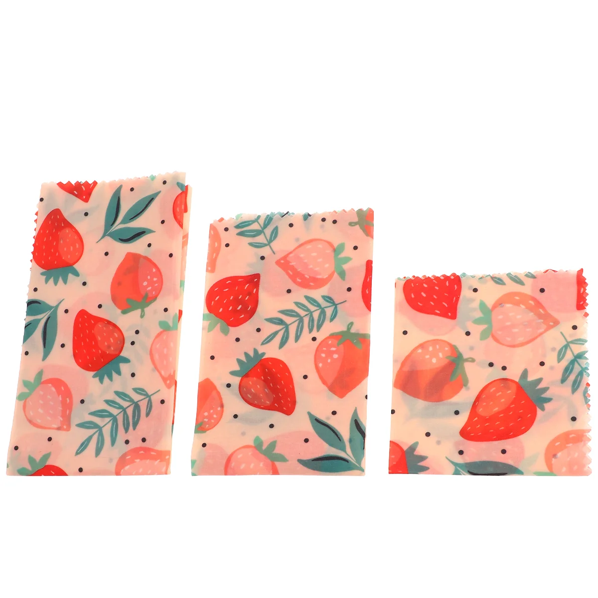 

3PCS Beeswax Food Wraps Reusable Packing Cloth Food Preservation Cloths Organic Cotton Fabrics for Home Kitchen Restaurant