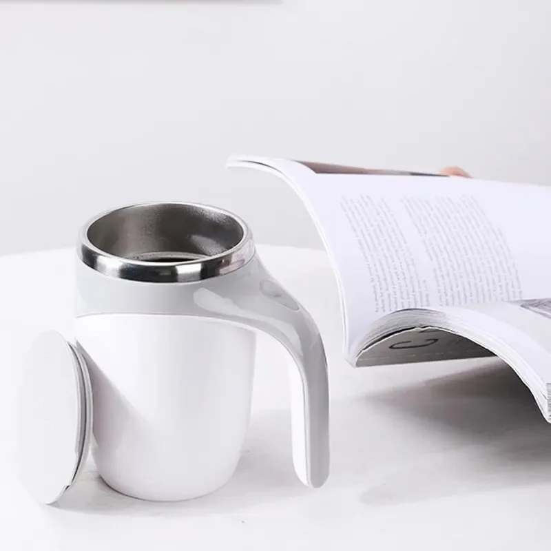 stirring cup Automatic Stirring Cup Magnetic Mug Stainless Steel Coffee Mixing Cup Blender Lazy Milkshake Rotating Magnetic Water Mixer