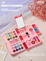 Kids Makeup Kit for Girl, Washable Play Make Up Toys Set with Mirror, Beauty Dress Up Set Toys for Age 3 4 5 6 7 8 9 10 11 12 Ye 3