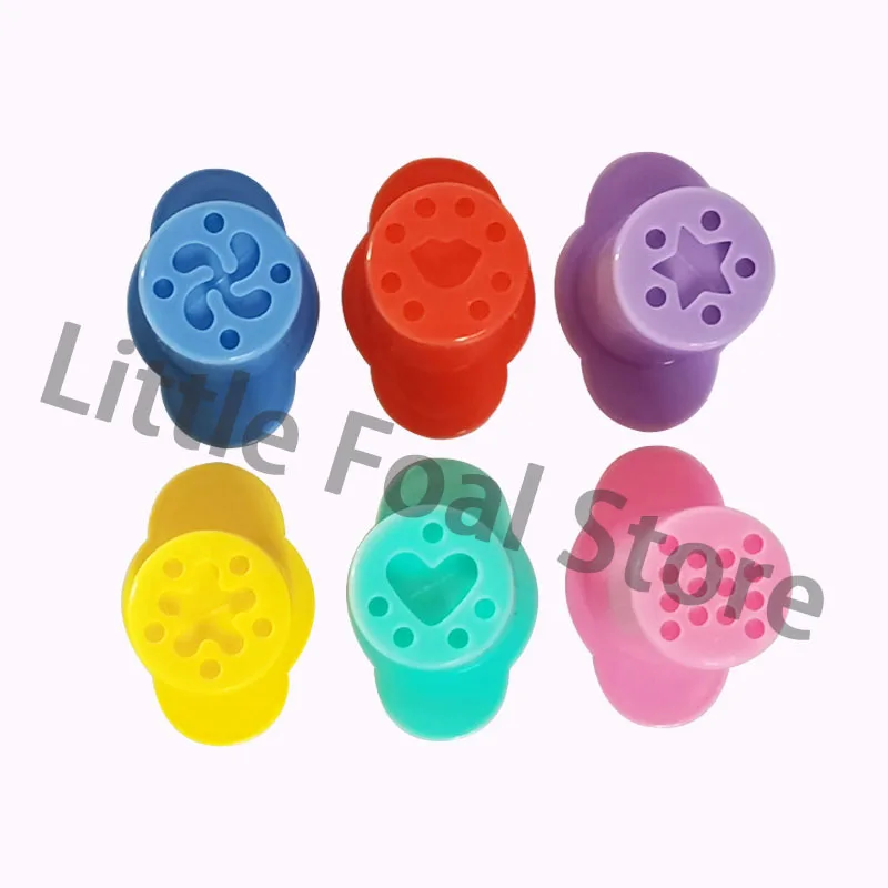 5/6 Patterns Dough Extruders Set Playdough Tools for Kids Assorted Designs Molds Play Dough Accessories Preschool Toys Art Craft play dough tools