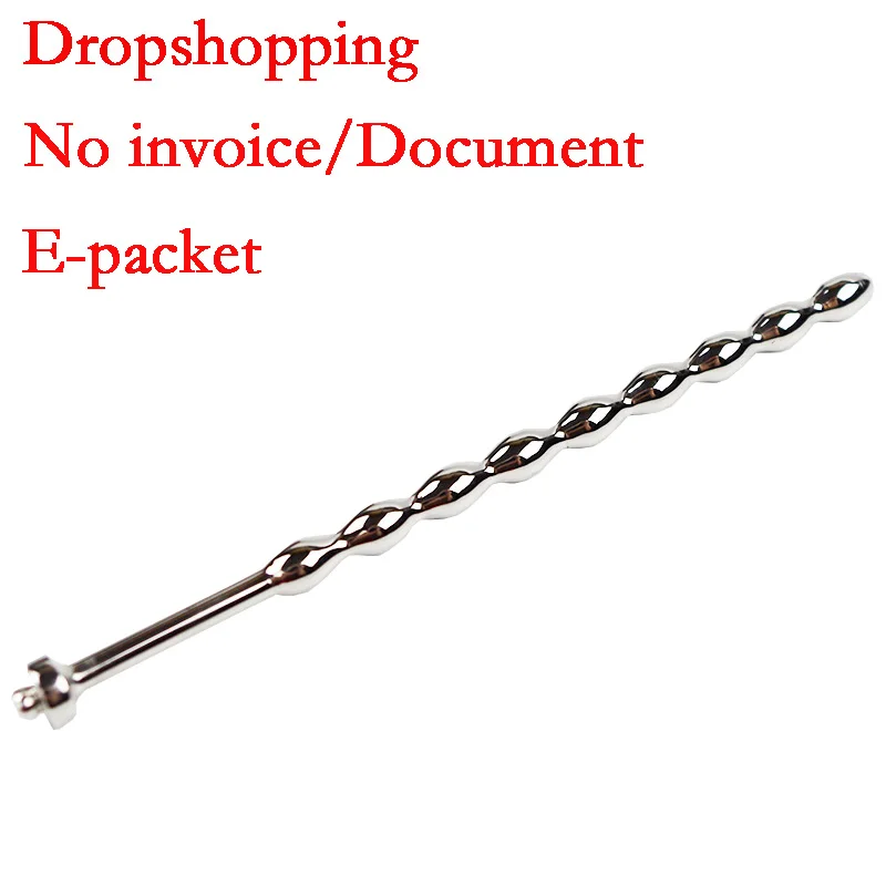 Electric Shock Male Penis Urethral Plug Stainless Steel Chastity Urethral Dilator Sex Product DIY Accessories