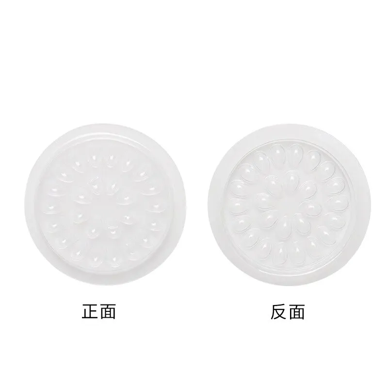 100pcs 속눈썹 접착제 홀더 속눈썹 연장 용품 접착제 팔레트 가스켓 눈 속눈썹 트레이 플라스틱 패드 메이크업 도구