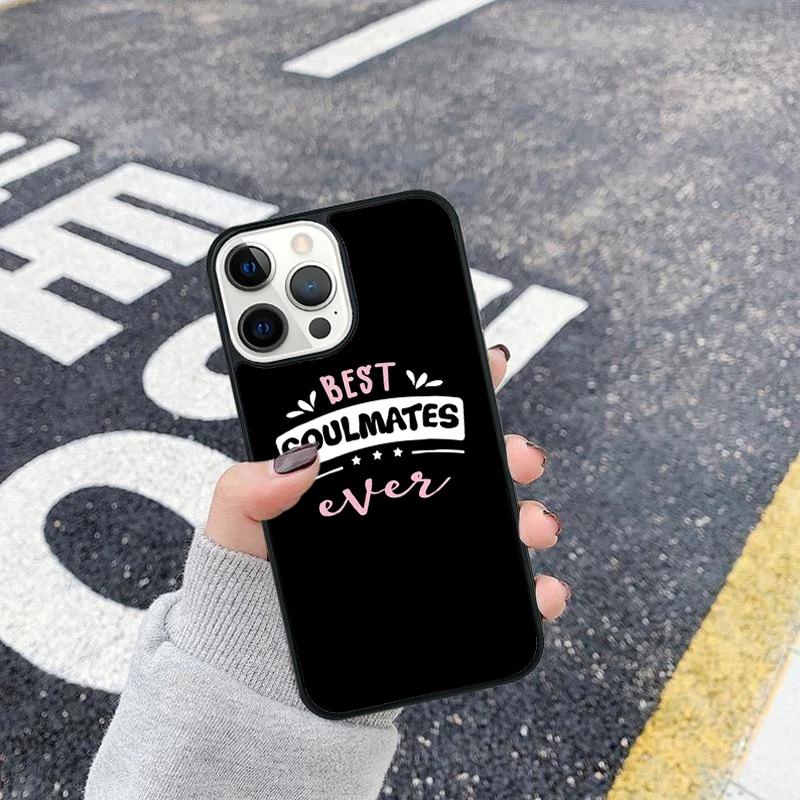 best soulmate ever for me Phone Case Coque For iPhone 13 12 Mini X XR XS Max Cover Apple 11 Pro 5 6S 8 7 Plus SE2020 |